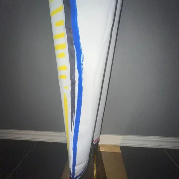 L'ATISTE COLOR ME BAD ARTSY PANTS SUIT GRAPHIC PAINTED CONTRASTING OUTLINE -  S - Picture 8 of 16